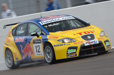 Franske Yvan Muller i den dieseldrevne SEAT.